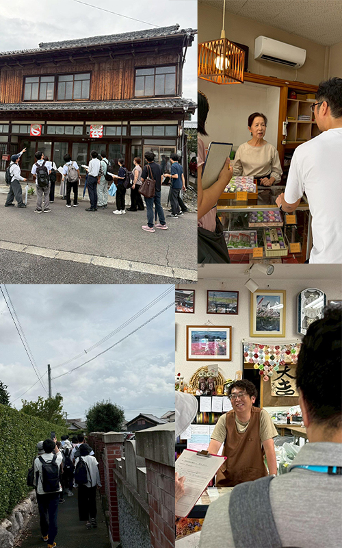 暮らし観光まちあるきのイメージ写真（伊万里のまちなかを歩く参加者）